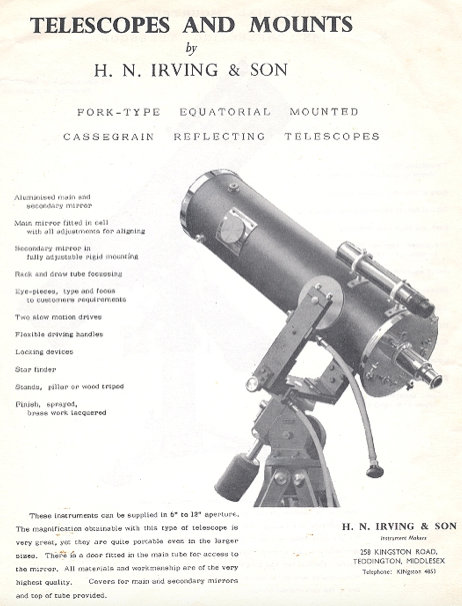 A black and white advertisement for a telescope
Description automatically generated
