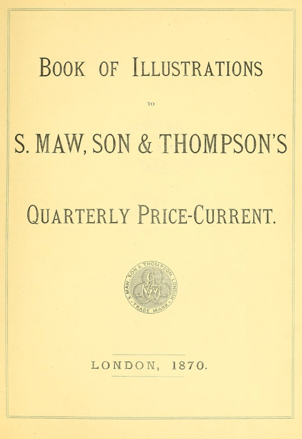 A book of illustrations to s. maw and thompson
Description automatically generated