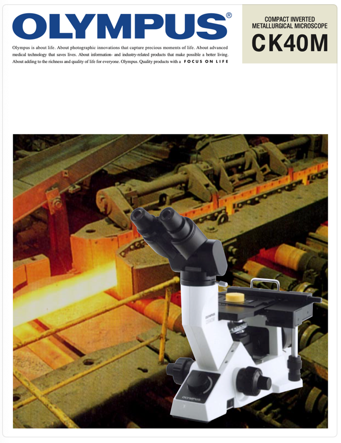 A microscope in a factory
Description automatically generated