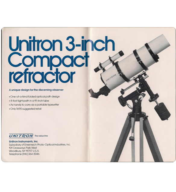 A brochure of a telescope
Description automatically generated