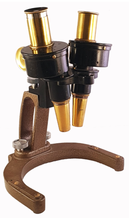 A close up of a microscope
Description automatically generated