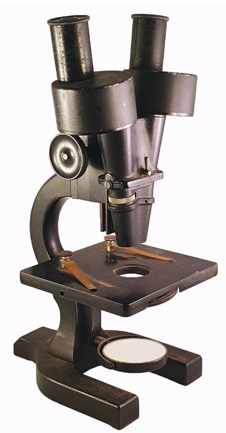 A close-up of a microscope
Description automatically generated