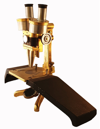 A close-up of a microscope
Description automatically generated